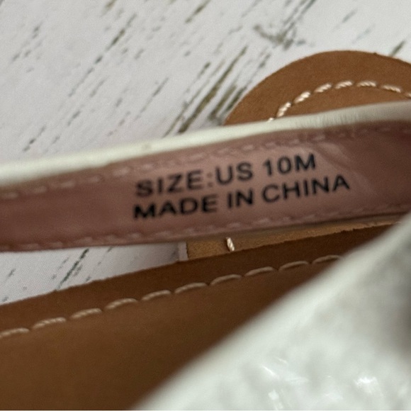 Kate Spade Icarda Glitter Bow Thong Sandals Size 10 White - Picture 5 of 9